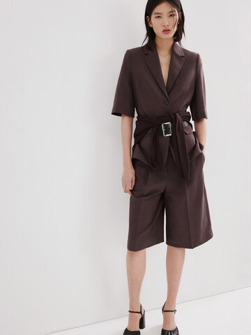 MANGO Loose fit Pleated Pants 'ARGELIA' in Purple