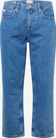 Calvin Klein Jeans Loosefit Jeans in Blauw: voorkant