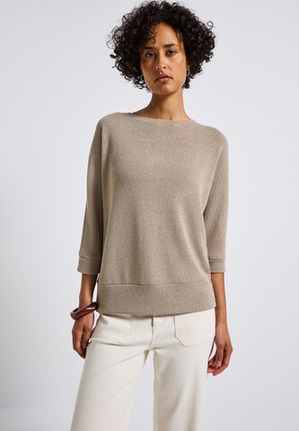 STREET ONE Shirt in Beige: Vorderseite