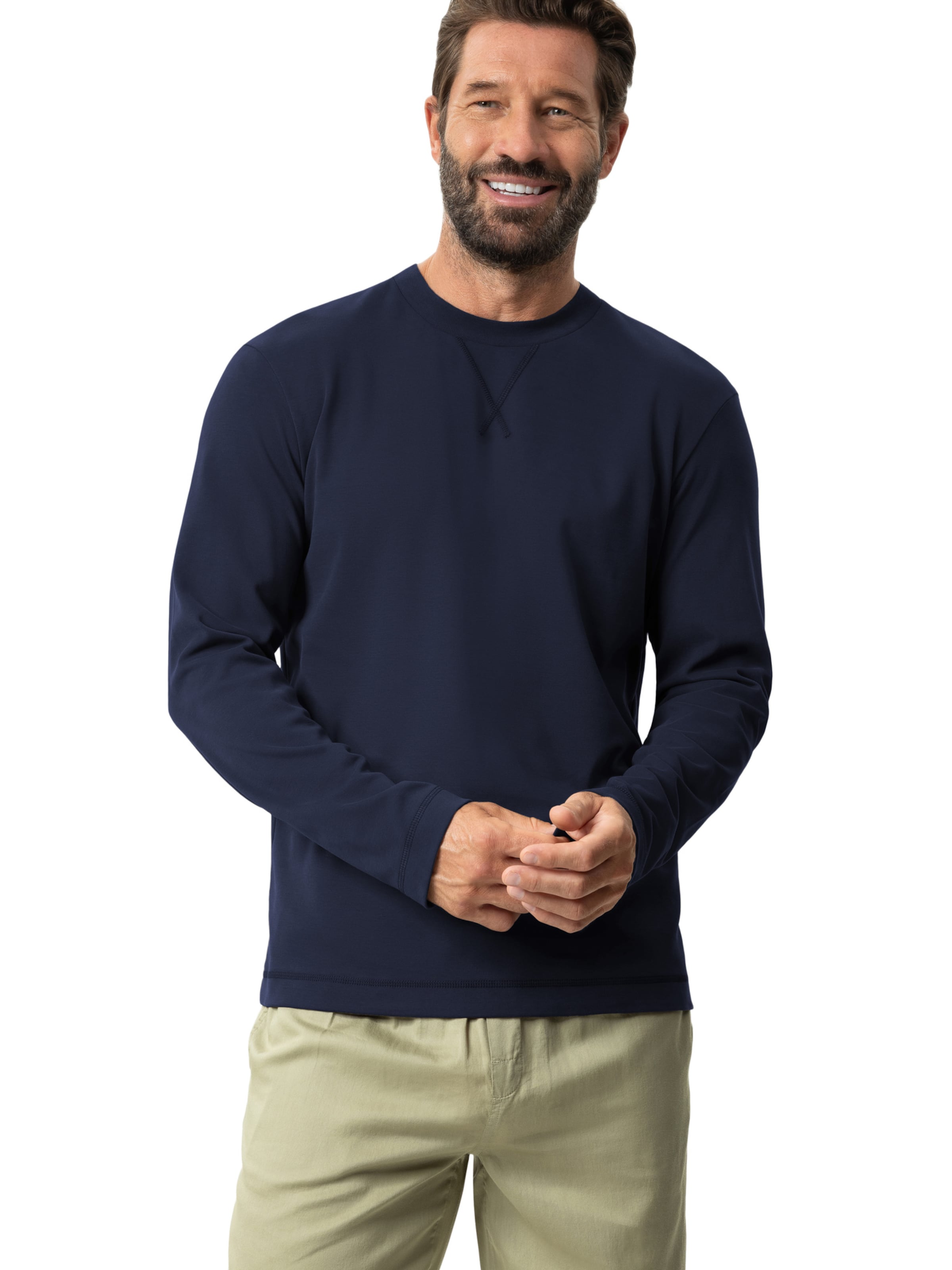T-Shirt ' Serie Serious Essentials ' Mey en bleu : devant