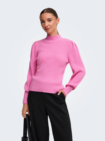 Pull-over 'ONLKATIA' ONLY en rose : devant