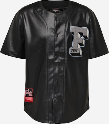 FUBU - Regular Fit Camisa em preto: frente