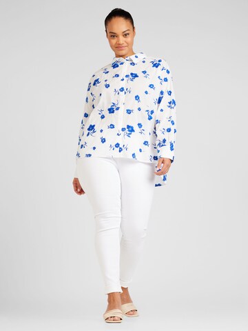 ONLY Carmakoma - Blusa 'ELLOPA' em branco