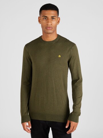 SCOTCH & SODA Sweater 'Essentials' in Green: front