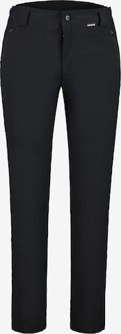 ICEPEAK Slim fit Outdoor Pants 'Daviston' in Black: front