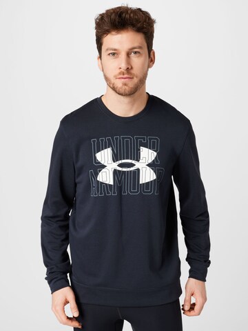 UNDER ARMOUR Athletic Sweatshirt in Black: front