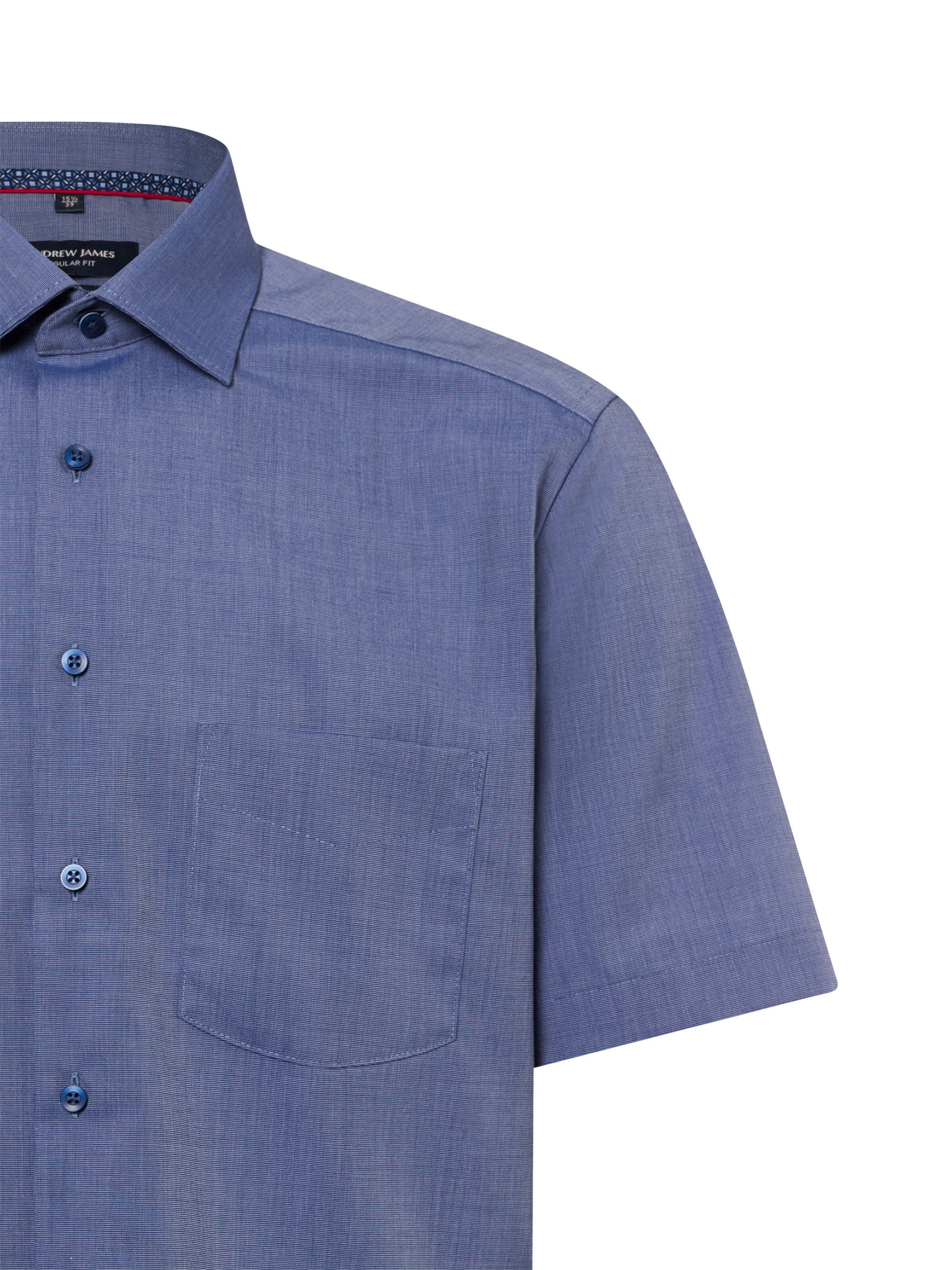Andrew James Regular fit Button Up Shirt in Blue