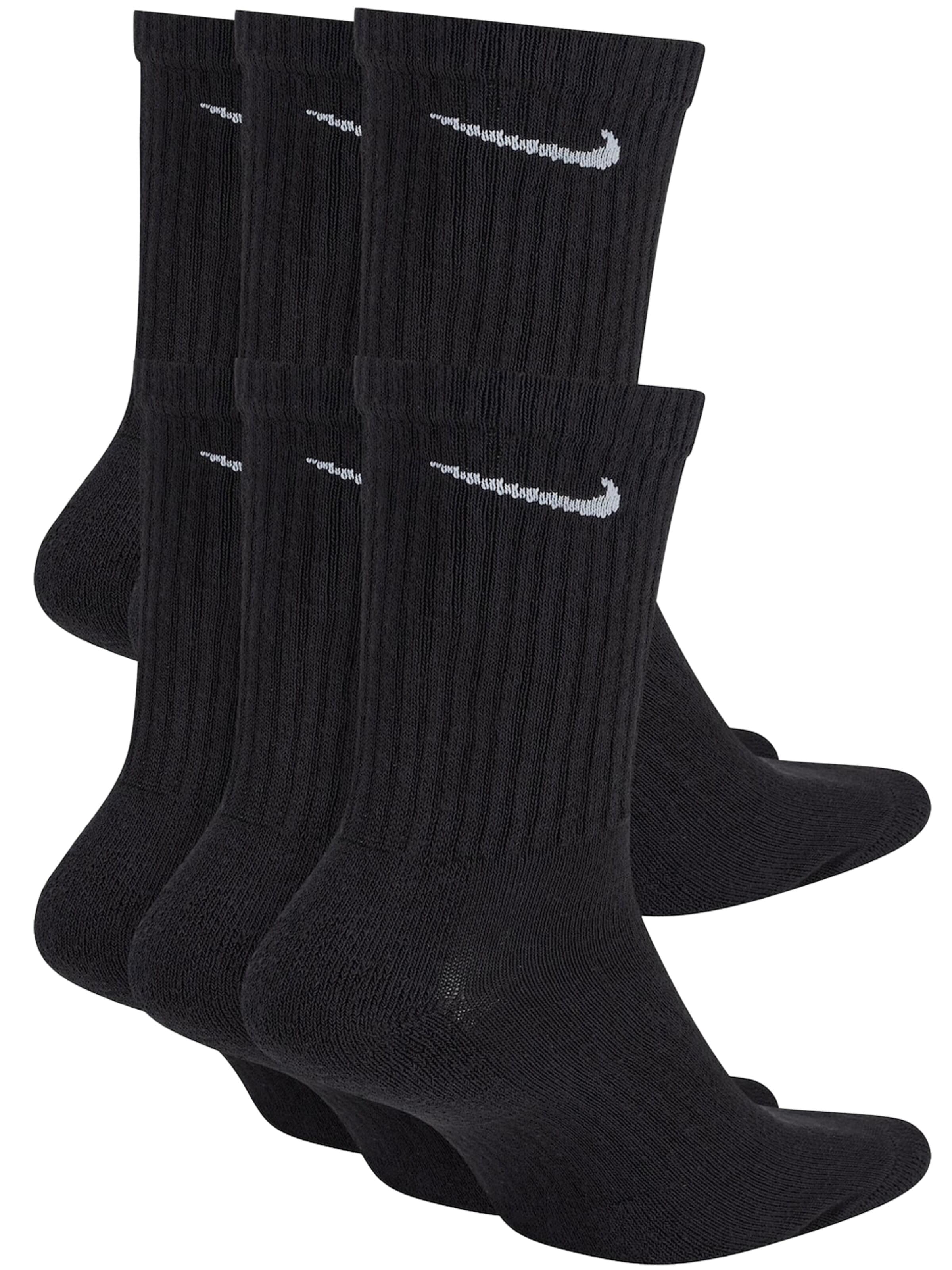 NIKE Athletic Socks in Black