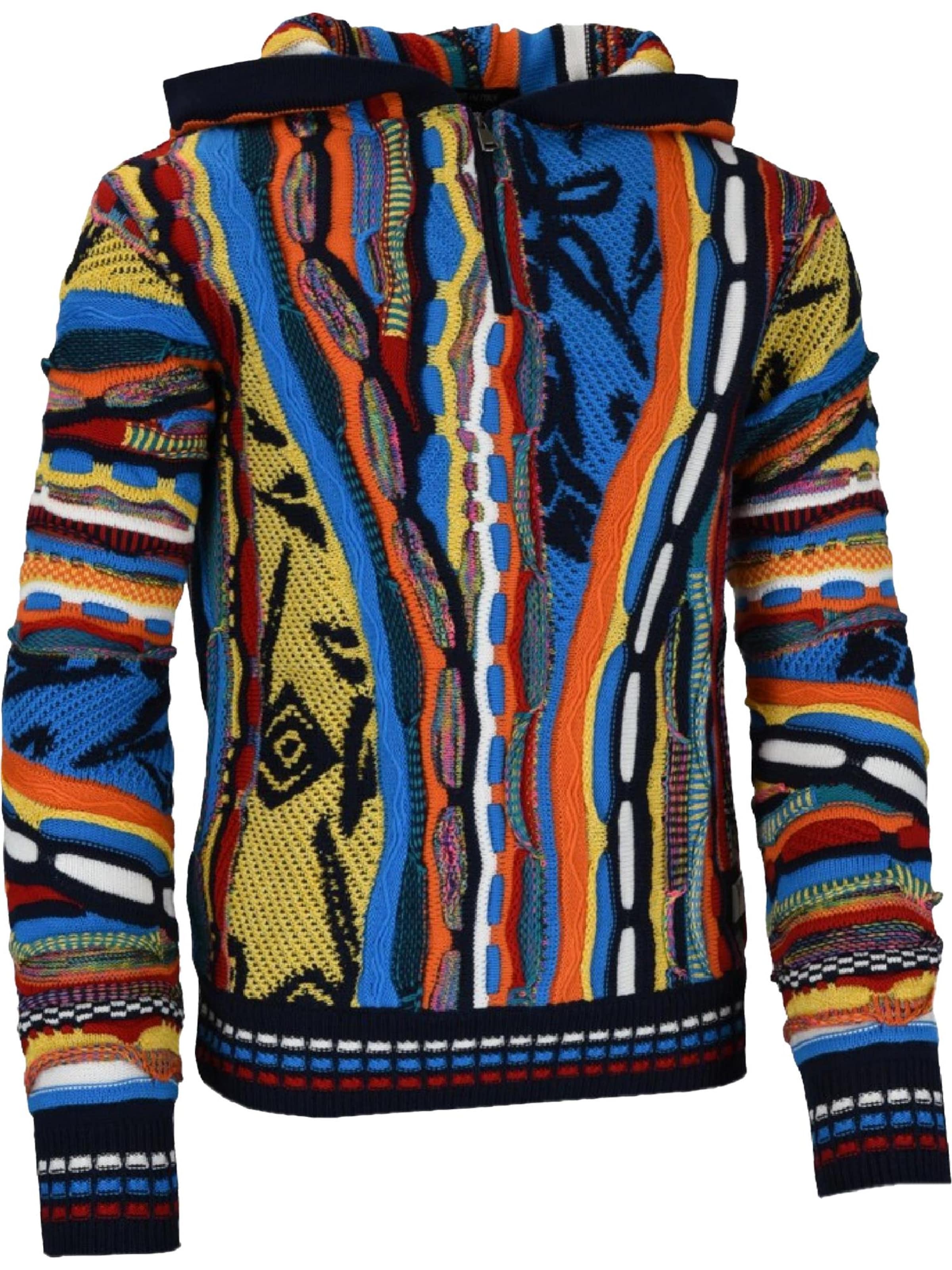 Pull-over 'Castorina' Carlo Colucci en mélange de couleurs : devant