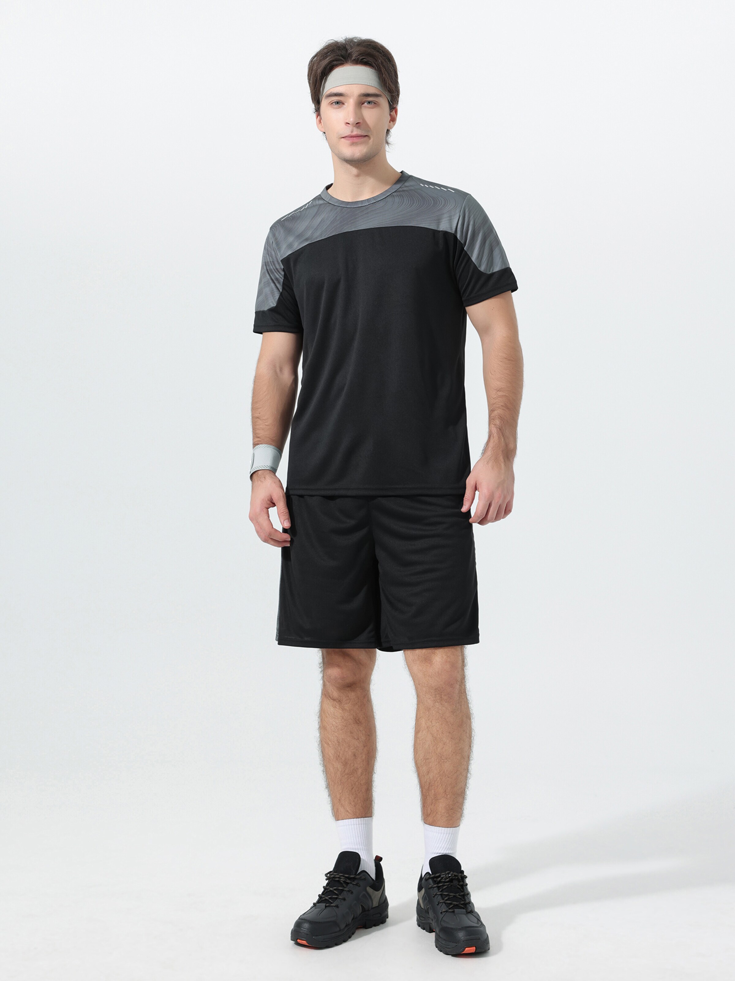 YOUTHUP Trainingsanzug 'Flugschritt'‌ in Grau: Vorderseite