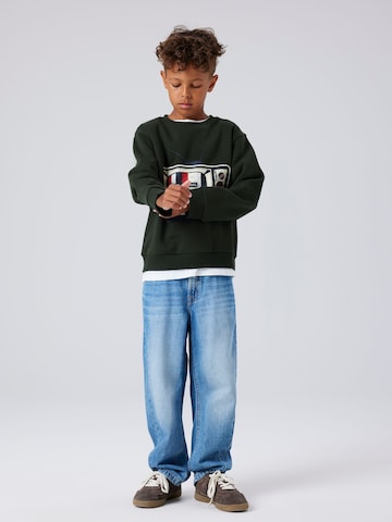 Felpa di NAME IT in verde: frontale