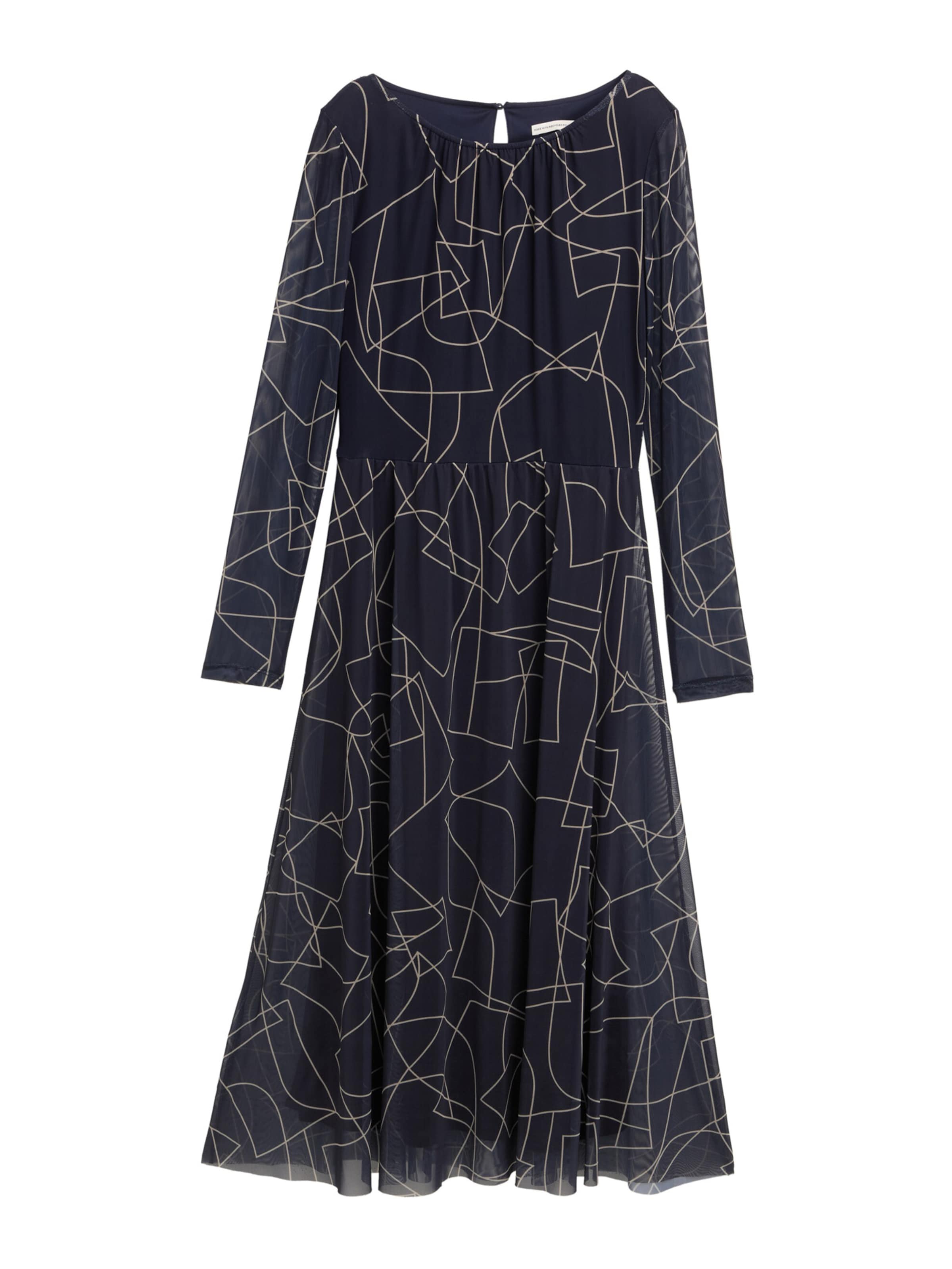 TOM TAILOR Obleka | modra barva: sprednja stran