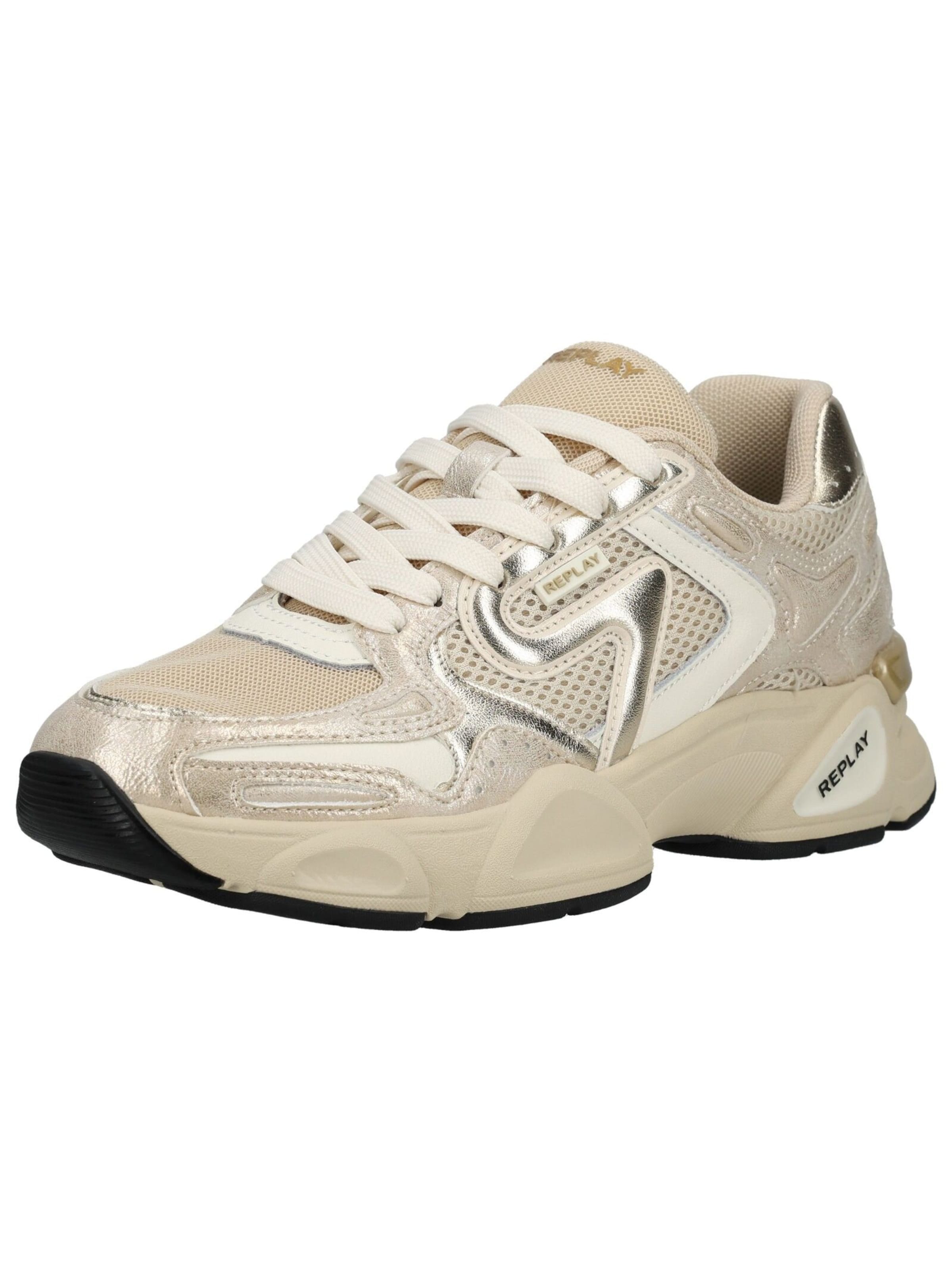 REPLAY Sneakers laag in Goud: voorkant