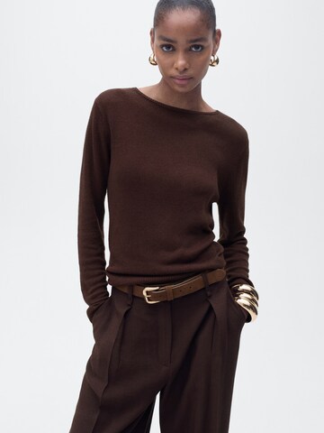MANGO Sweater 'ROSA' in Brown: front
