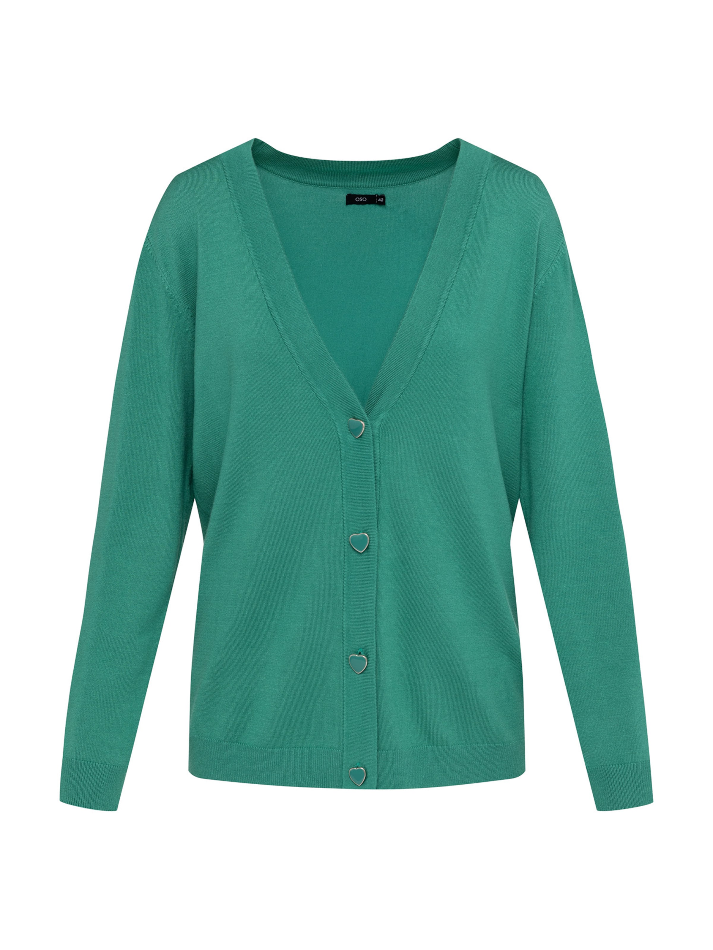 Quiosque Knit cardigan in Green: front