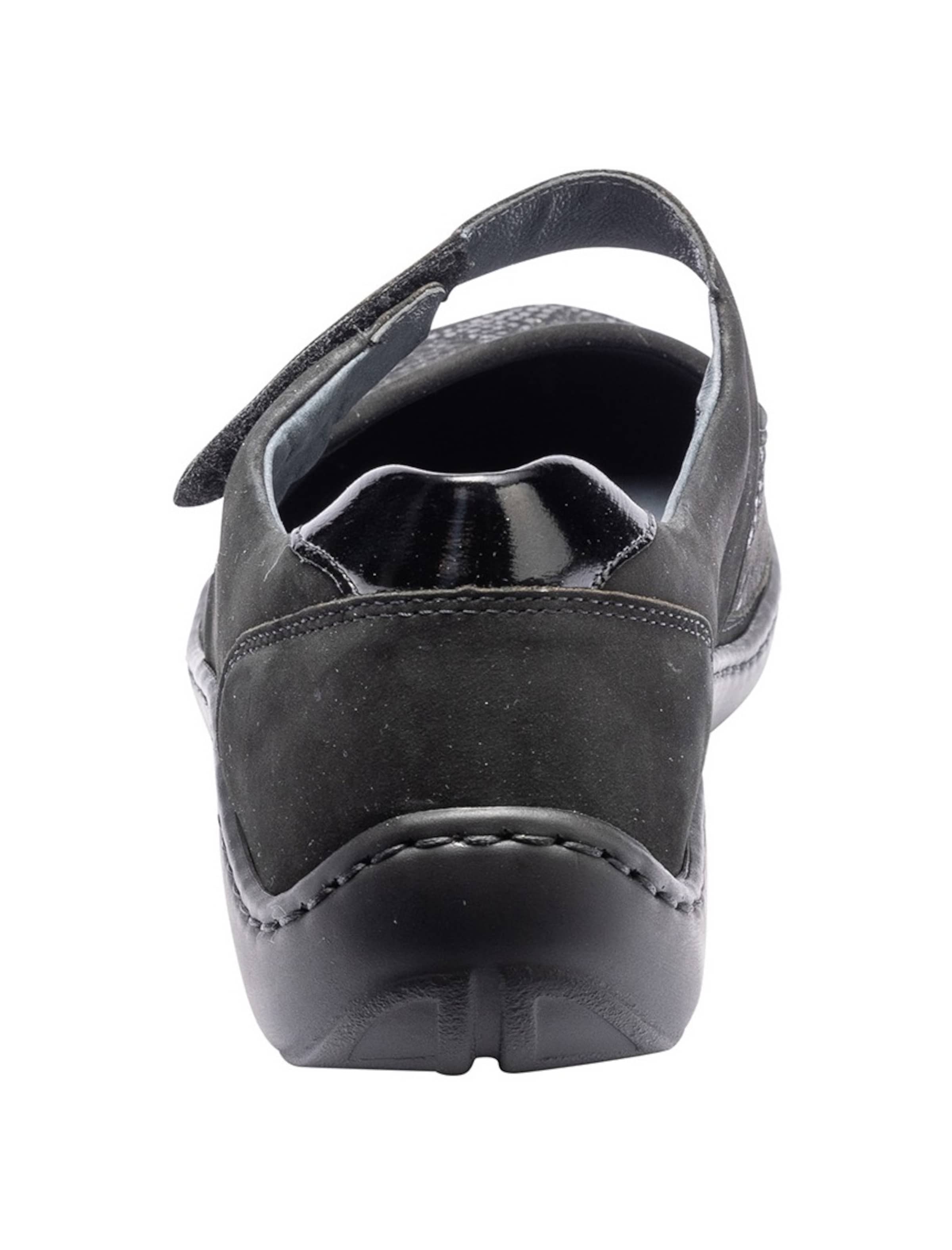 WALDLÄUFER Ballet Flats with Strap in Black