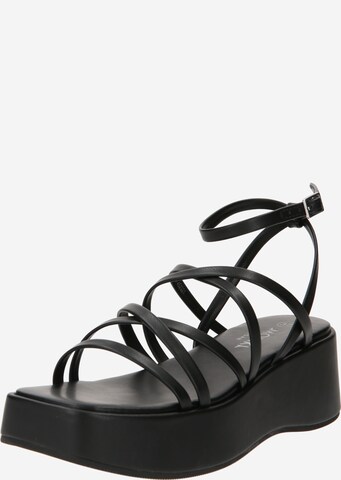 Sandales Monki en noir : devant