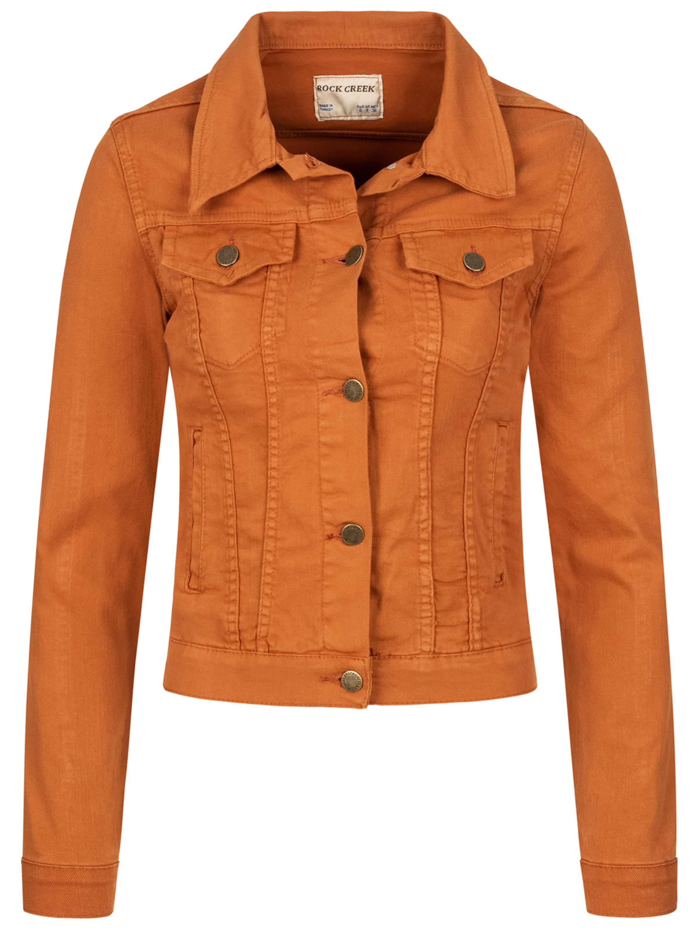 Rock Creek Between-Season Jacket in Orange: front