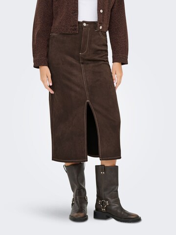 Jupe 'ONLStina' ONLY en marron