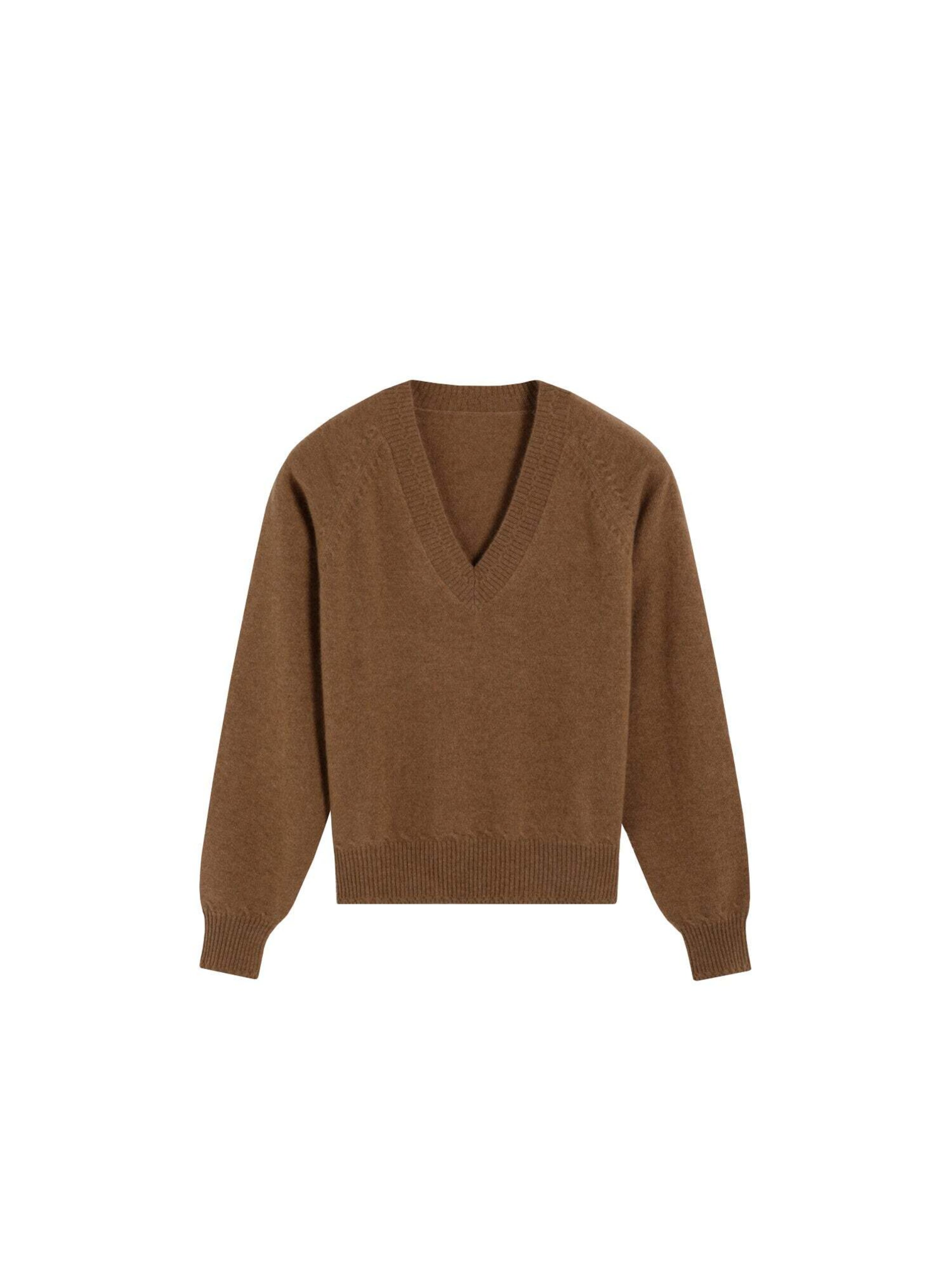 Scalpers Pullover in S in camel, Produktansicht