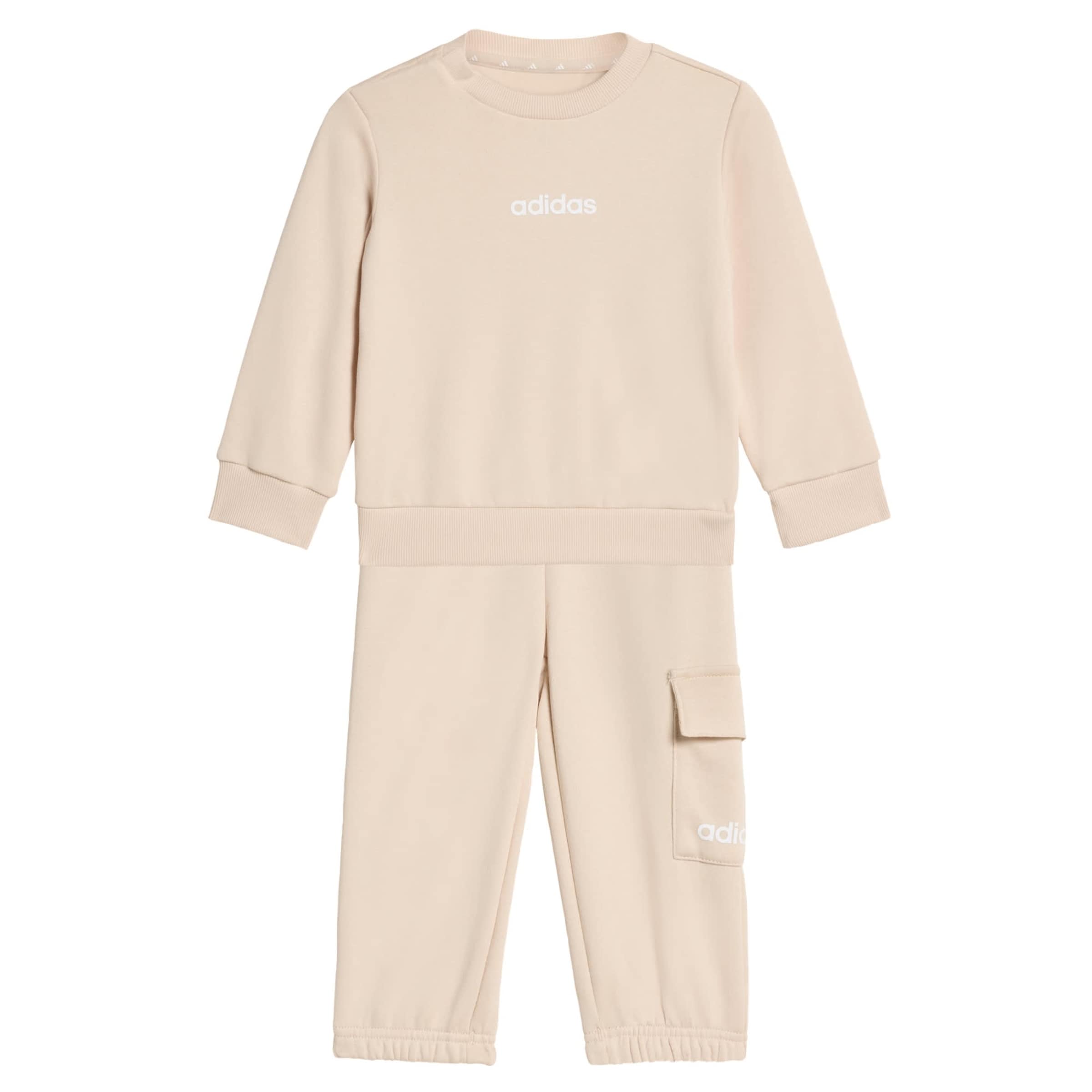 ADIDAS SPORTSWEAR Tracksuit 'Essentials' in Beige: front