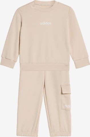 ADIDAS SPORTSWEAR Tracksuit 'Essentials' in Beige: front