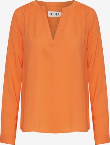 Camicia da donna di ICHI in arancione: frontale