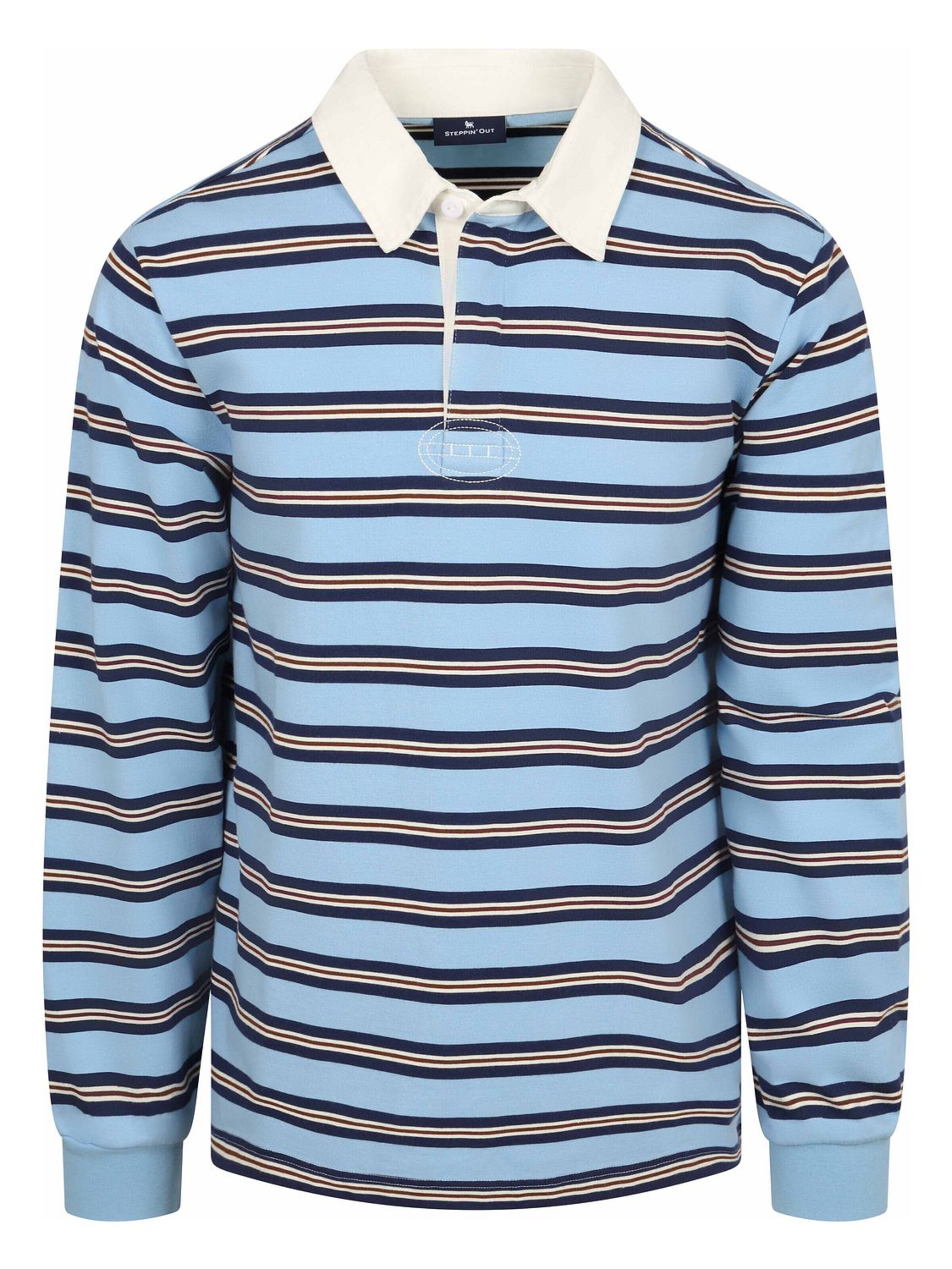 Steppin' out Shirt in Blauw: voorkant