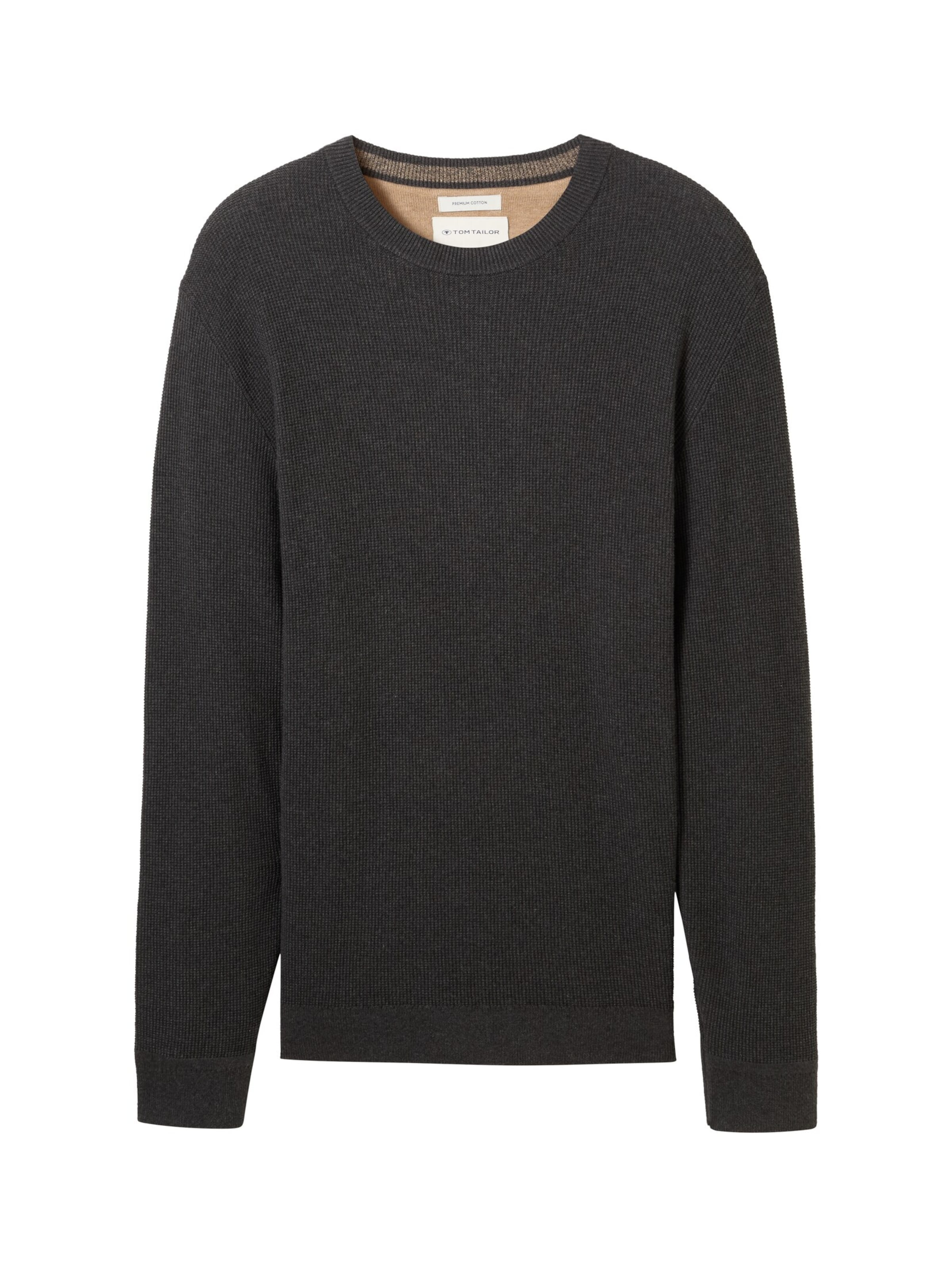 Pull-over TOM TAILOR en noir : devant
