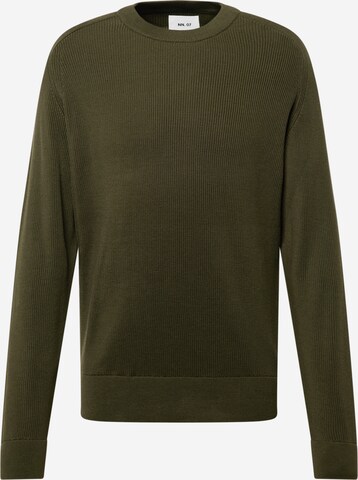 NN07 Pullover 'Kevin' i grøn: forside