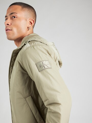 Calvin Klein Jeans Φθινοπωρινό και ανοιξιάτικο μπουφάν 'HARRINGTON' σε πράσινο