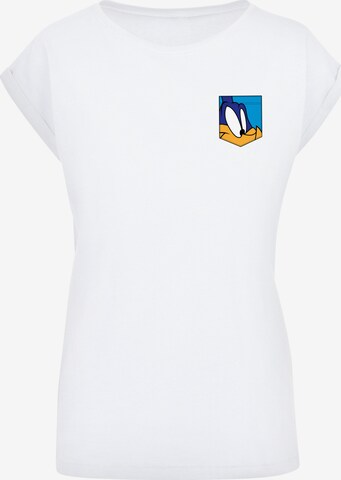 T-shirt 'Looney Tunes Road Runner Face' F4NT4STIC en blanc : devant