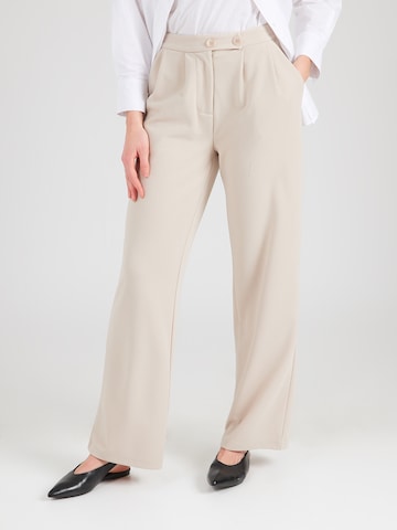 ABOUT YOU Bő szár Élére vasalt nadrágok 'Maribelle' - bézs: elől
