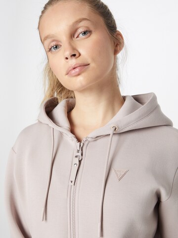 GUESS Sportsweatjacke 'ALLIE' in Grau