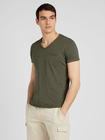Key Largo T-shirt 'WATER' i grön: framsida