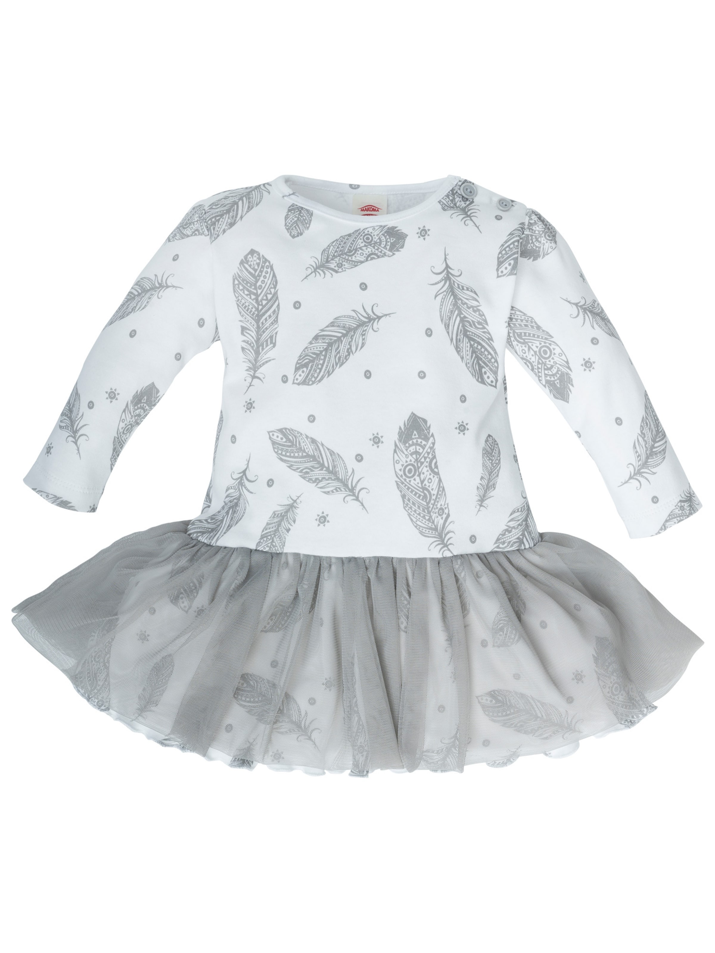 Makoma Dress in White: front