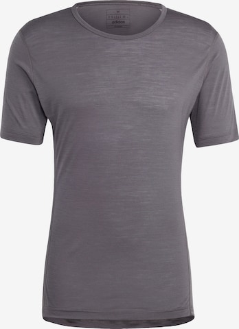 T-Shirt fonctionnel ADIDAS TERREX en gris : devant