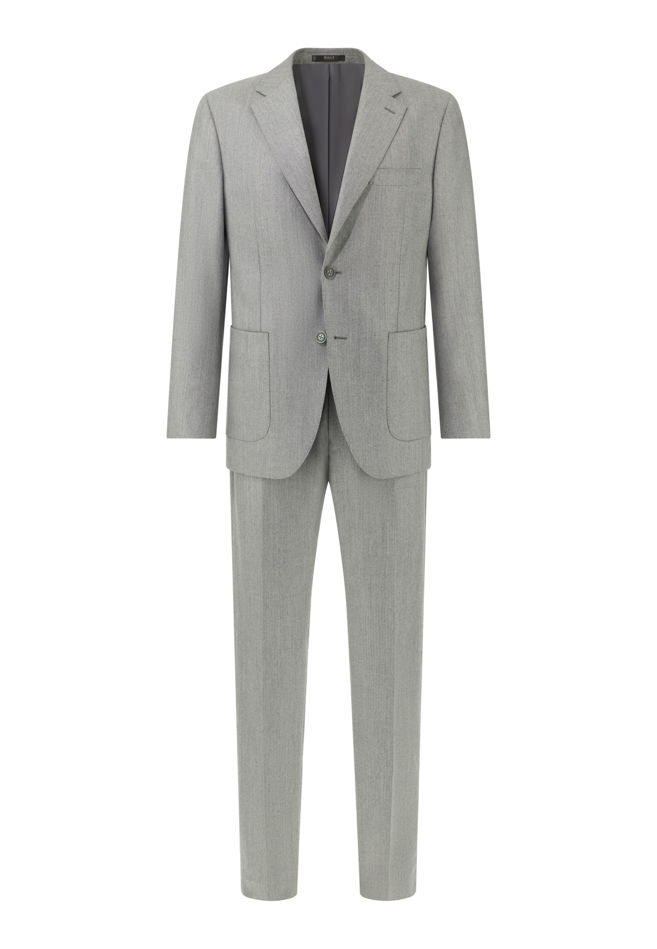 Boggi Milano Regular Pak 'Herringbone' in Grijs: voorkant
