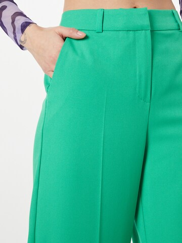 COMMA Wide leg Pantalon in Groen