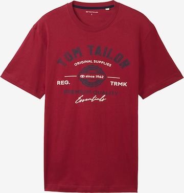 TOM TAILOR Футболка в Красный: спереди