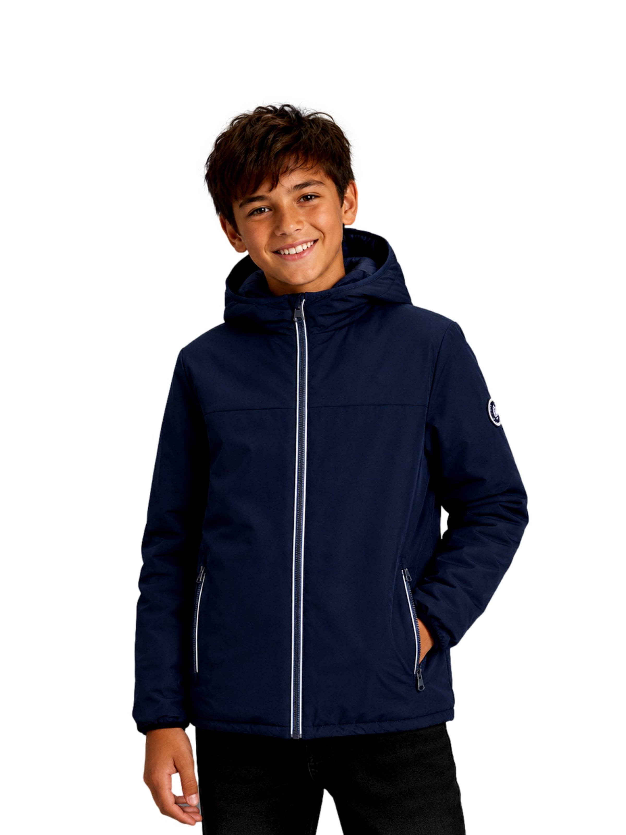 Jack & Jones Junior Between-Season Jacket 'JJEBrooklyn' in Blue: front