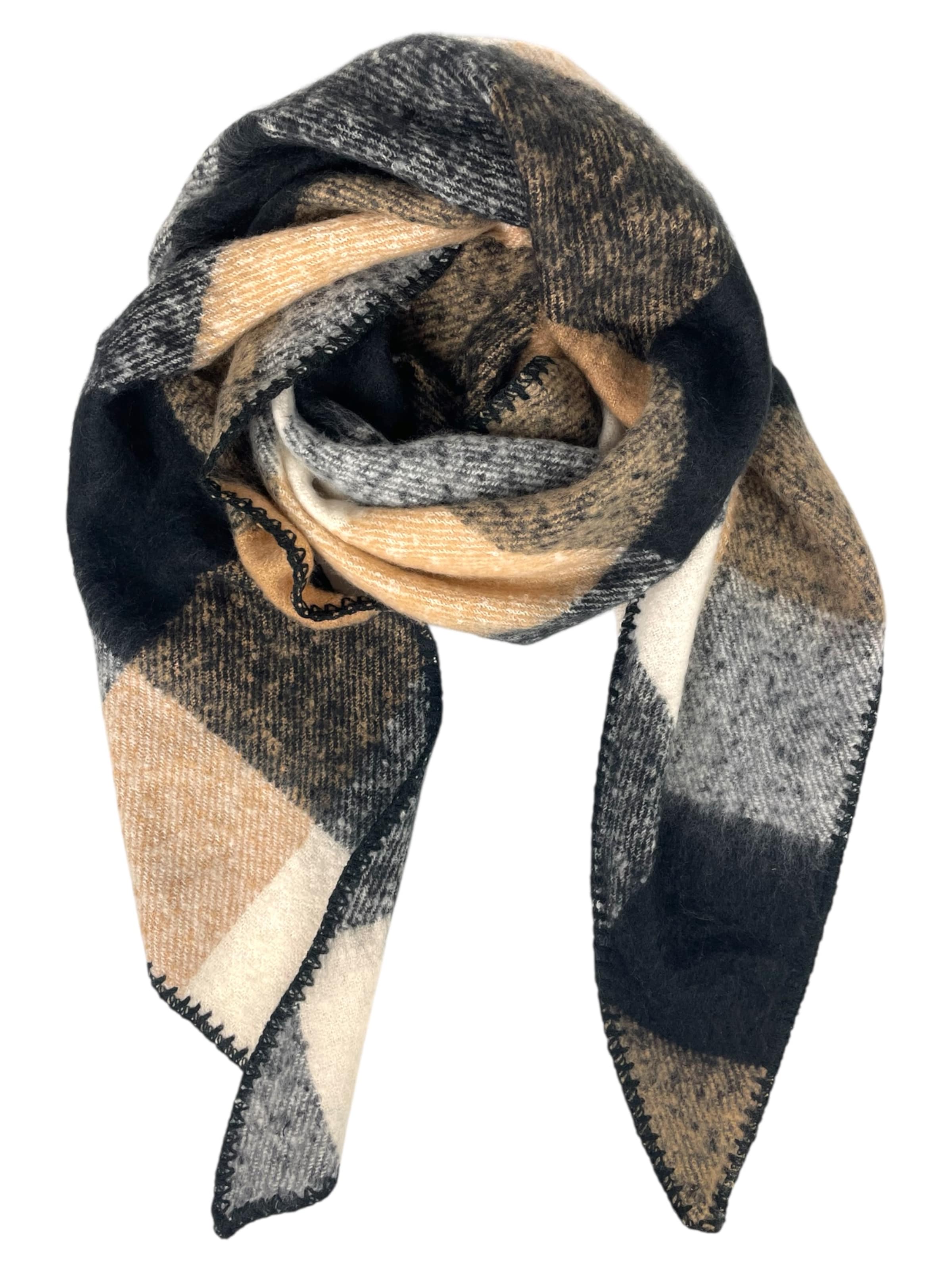 Kumixi Scarf 'Karo' in Beige, Item view