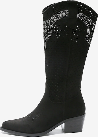 Elara Cowboylaarzen in Zwart: voorkant