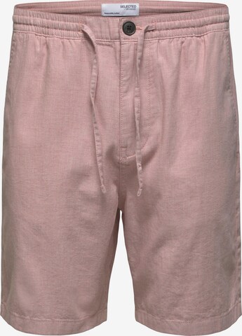 SELECTED HOMME Püksid 'Newton', värv roosa: eest vaates