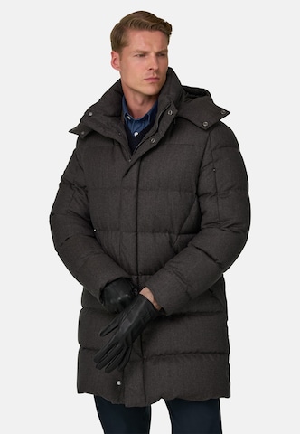 Boggi Milano Winterjas in Grijs: voorkant