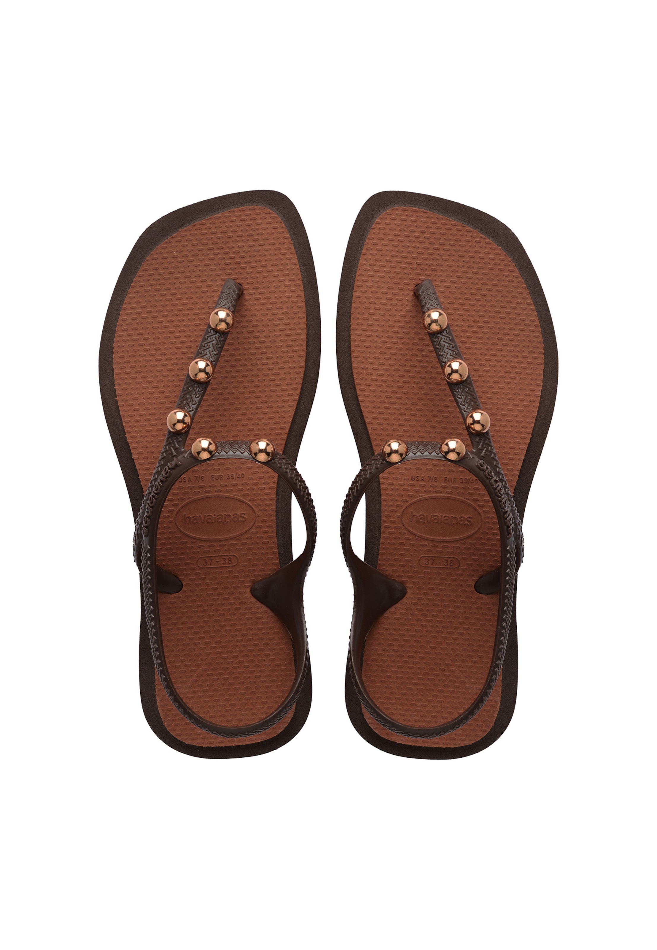HAVAIANAS T-bar sandals 'Flash Fusion' in Brown