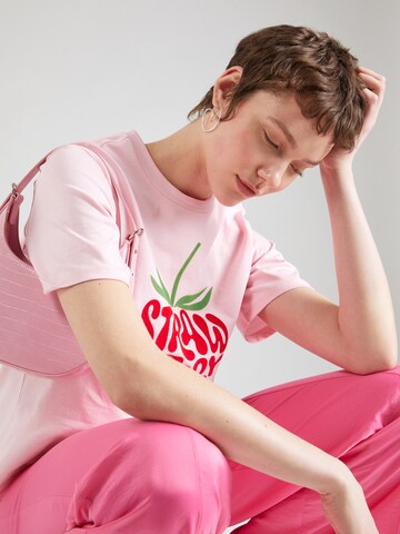 PIECES Shirt 'SWEET' in Roze