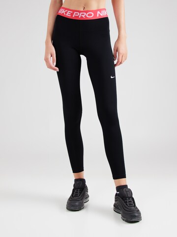 NIKE Skinny Sportovní kalhoty 'Pro' – černá: přední strana
