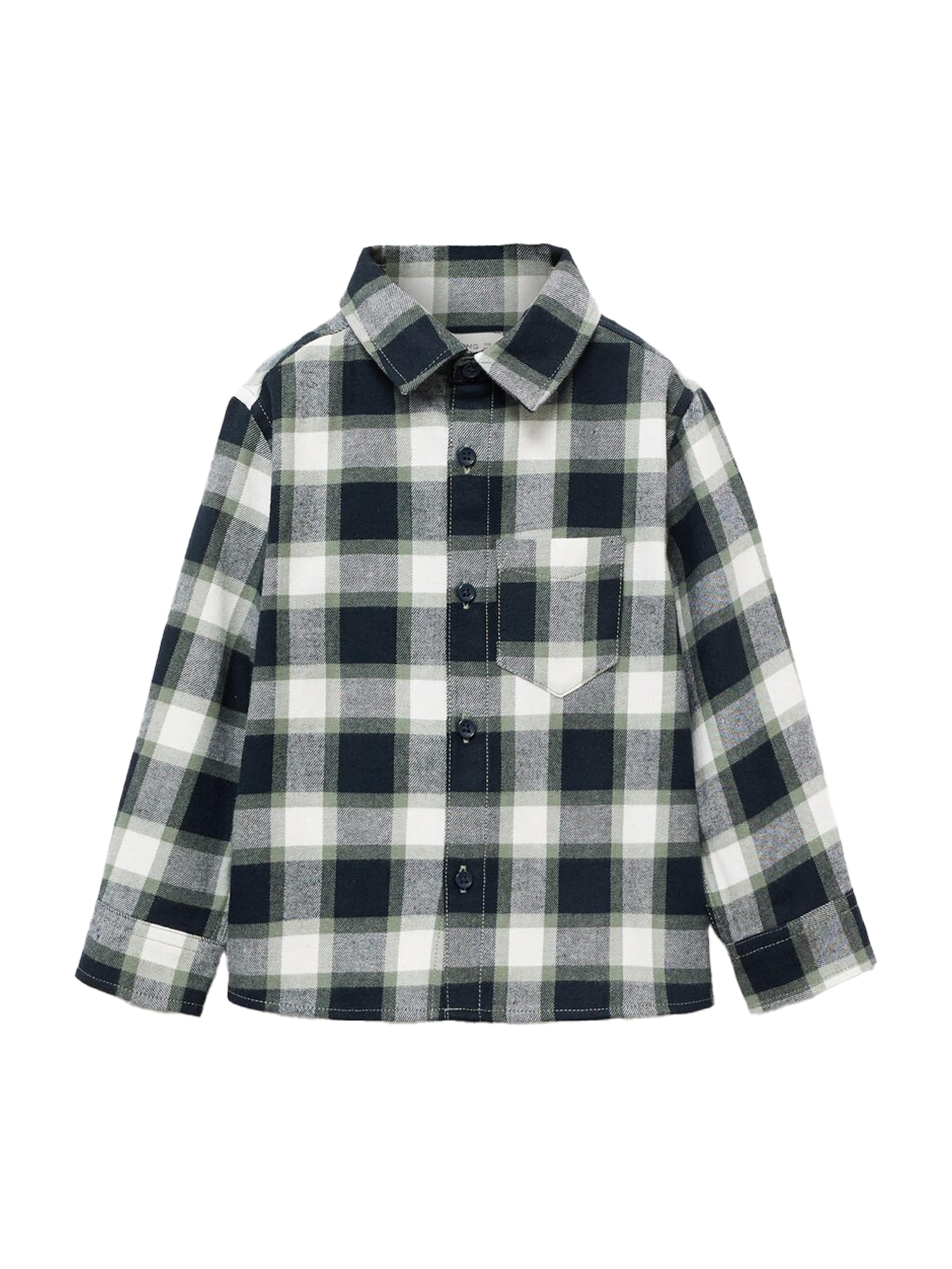 MANGO KIDS Regular fit Button up shirt 'THEOB' in Blue: front