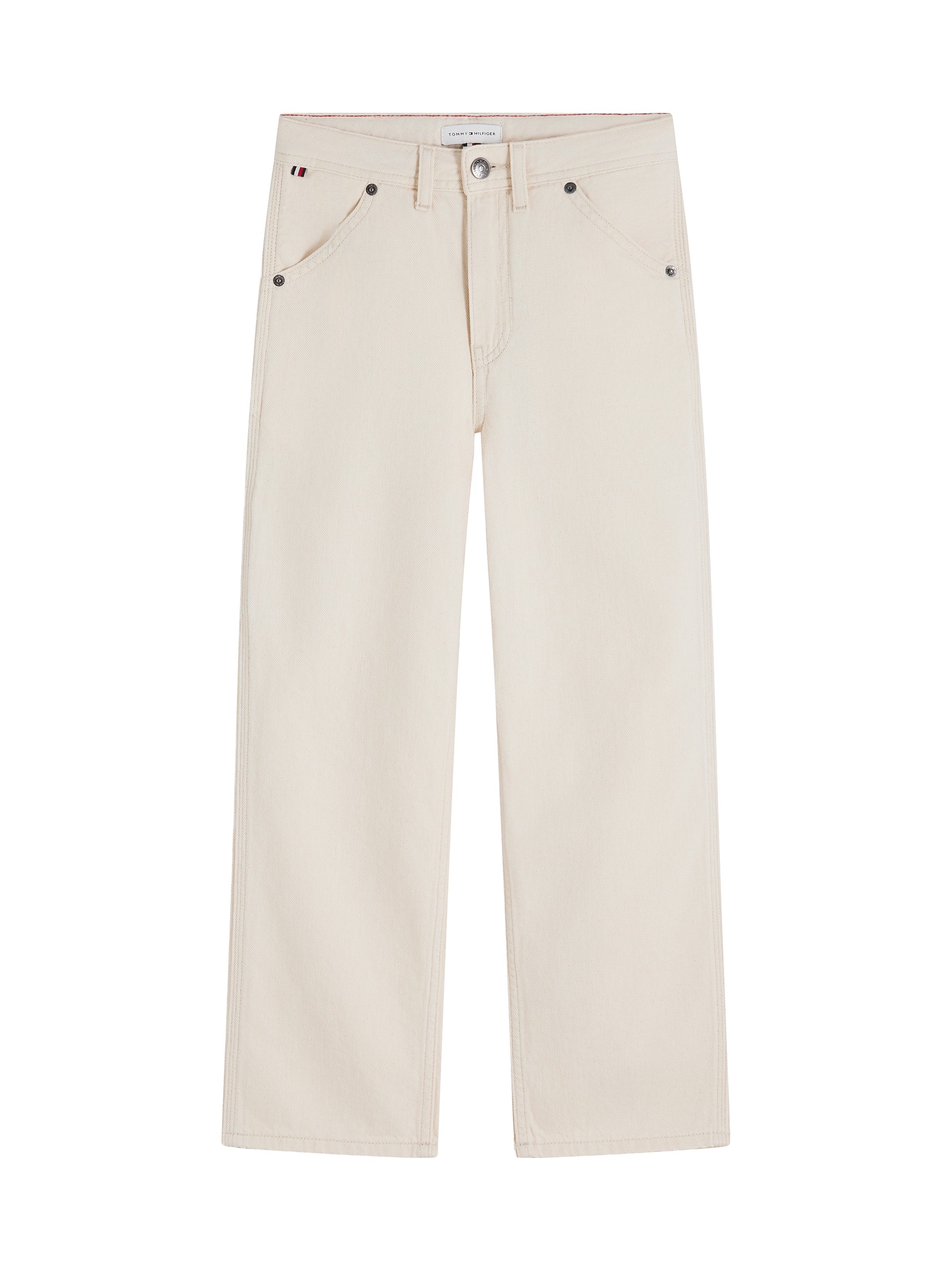 TOMMY HILFIGER Loosefit Jeans 'WORKER' in Beige: voorkant